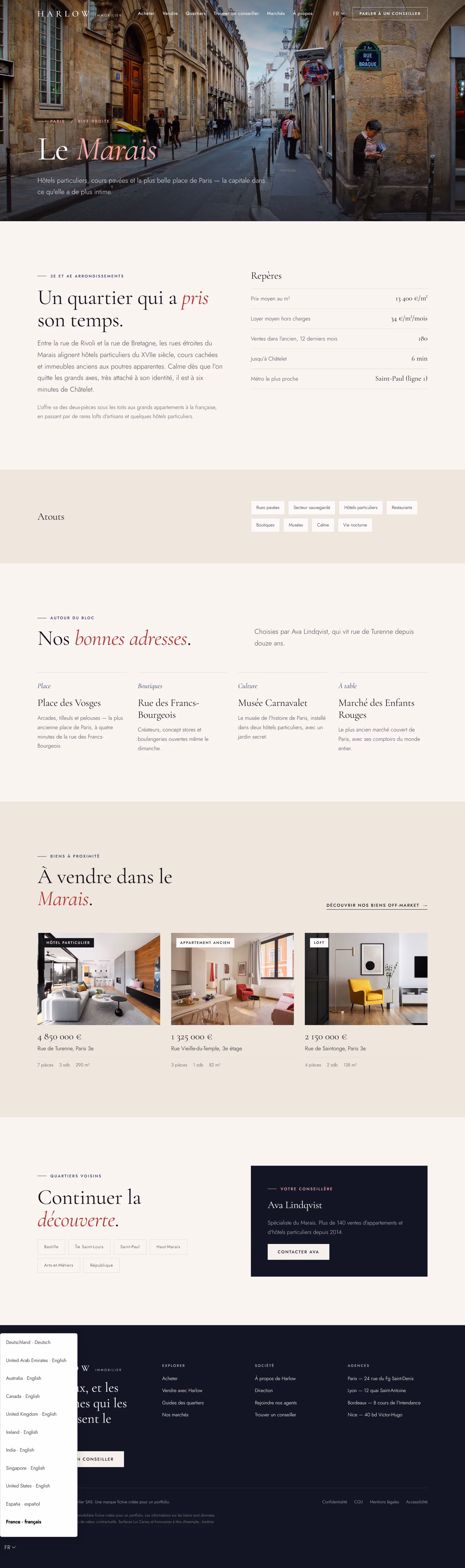 Harlow France: Page d'accueil et guide de quartier