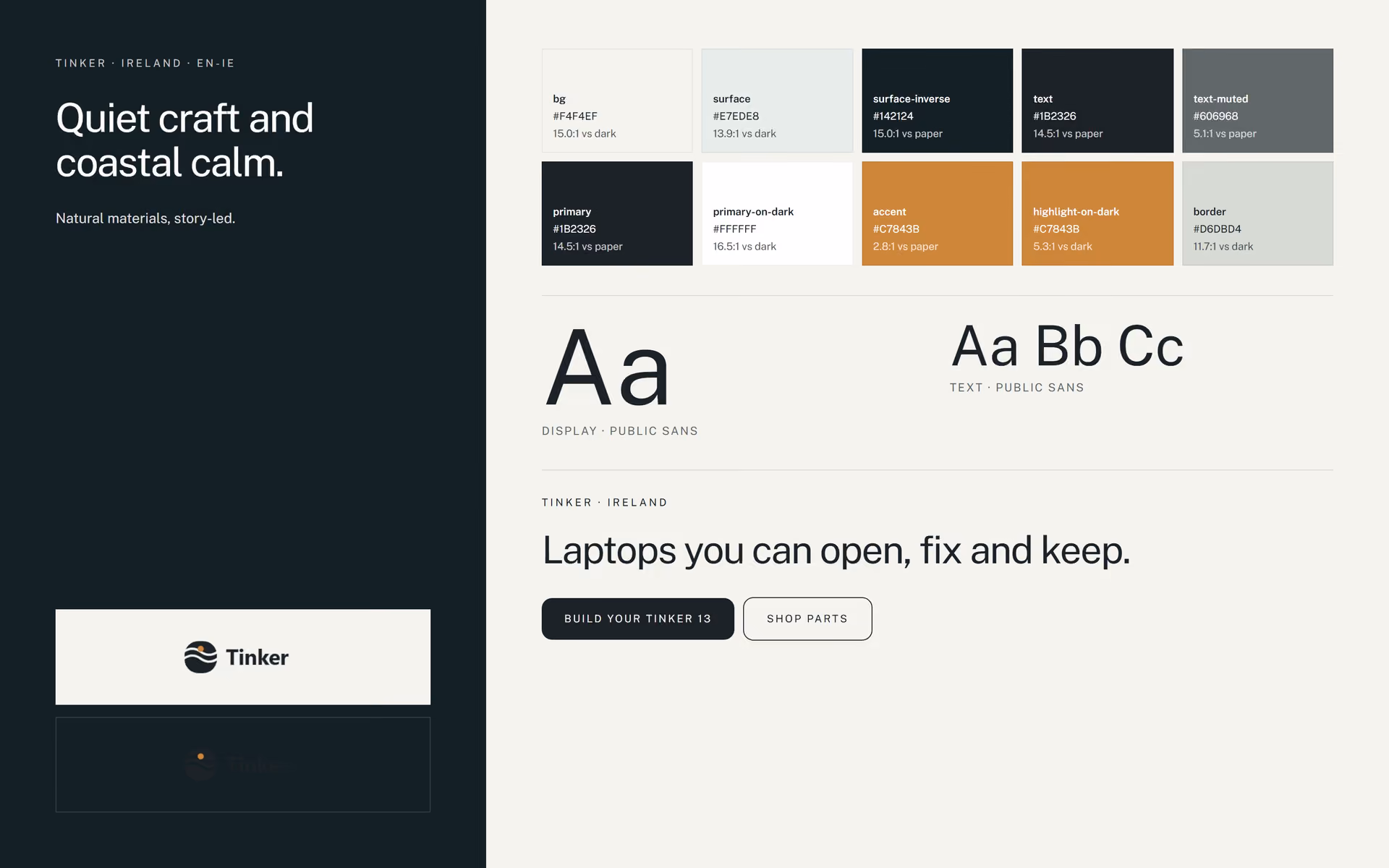 Tinker Ireland: Brand adaptation