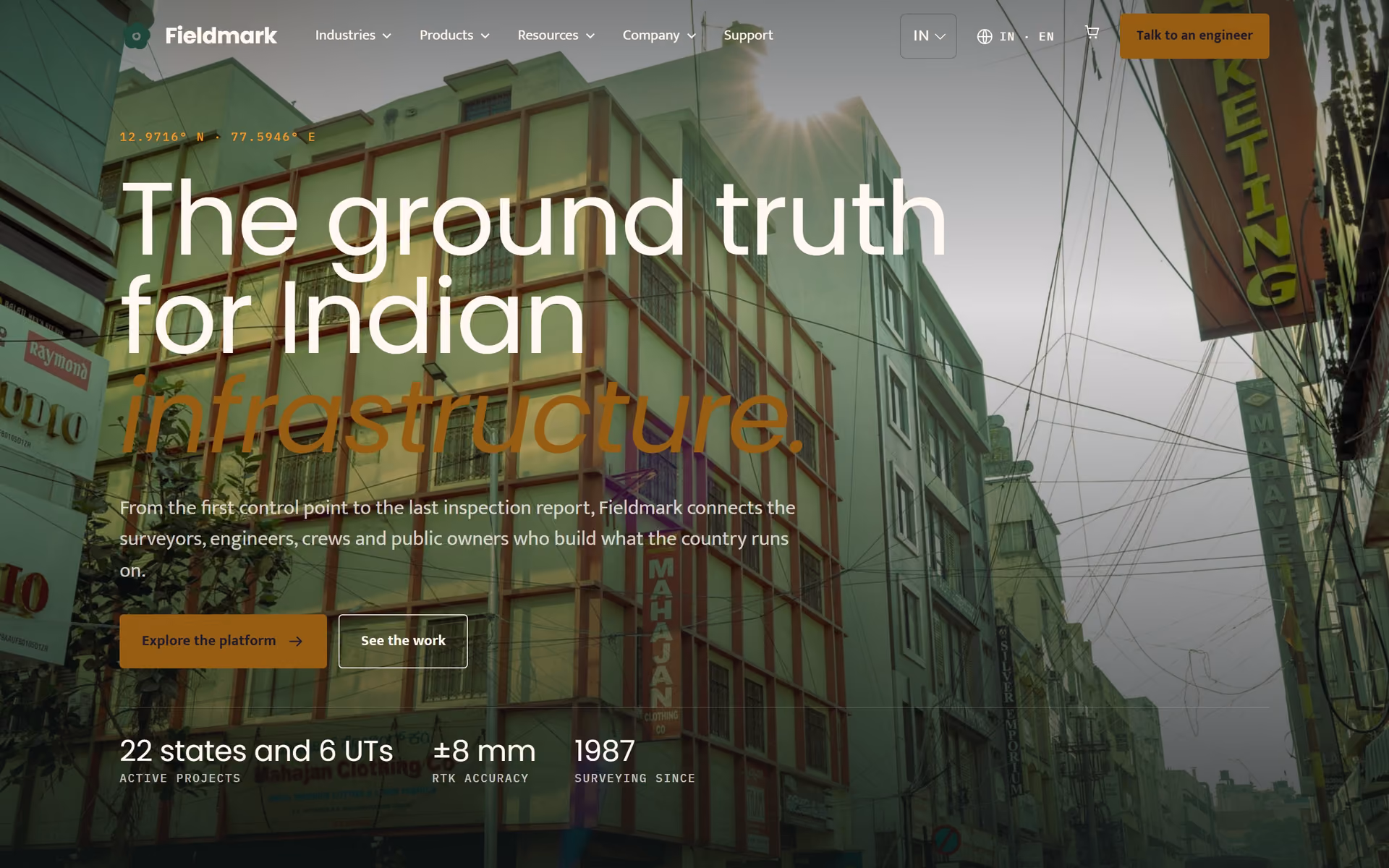 Bhumika Geo India: Homepage and key journeys