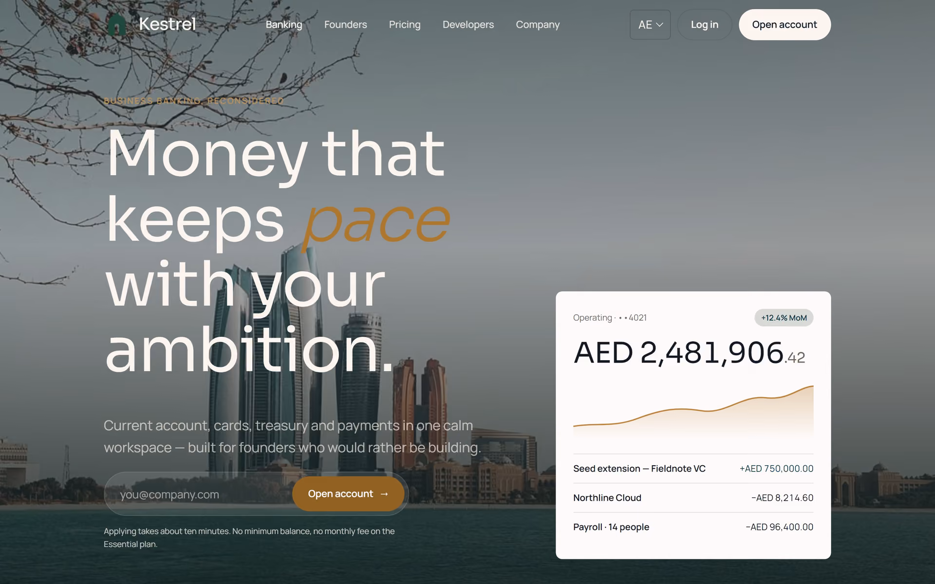Saqr UAE: Homepage and key journeys