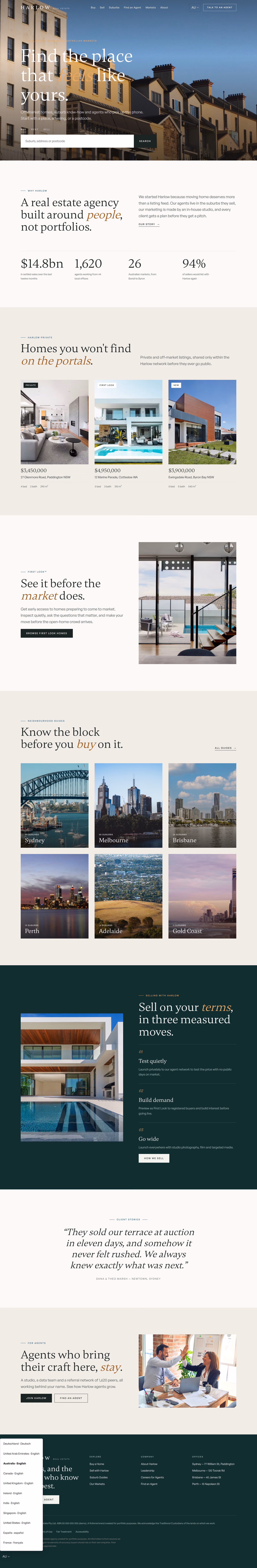 Harlow Australia: The brief