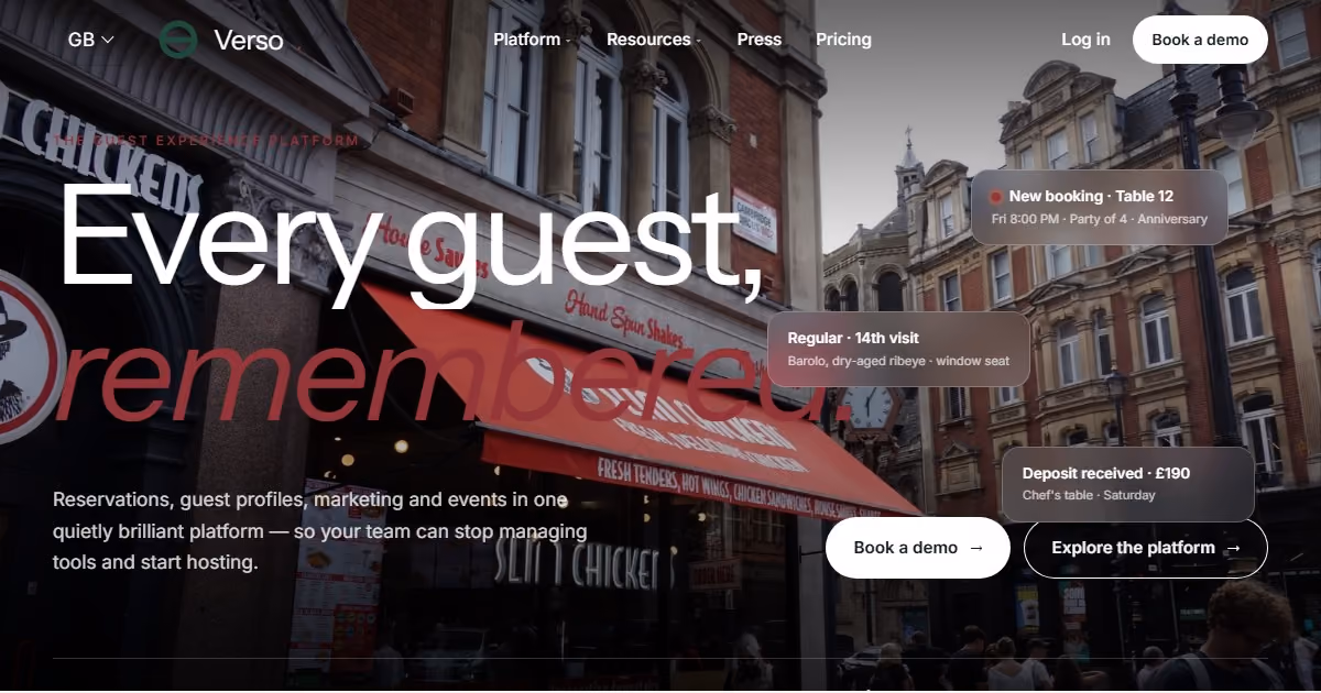 Covers UK — hospitality website design for a London-led guest experience platform