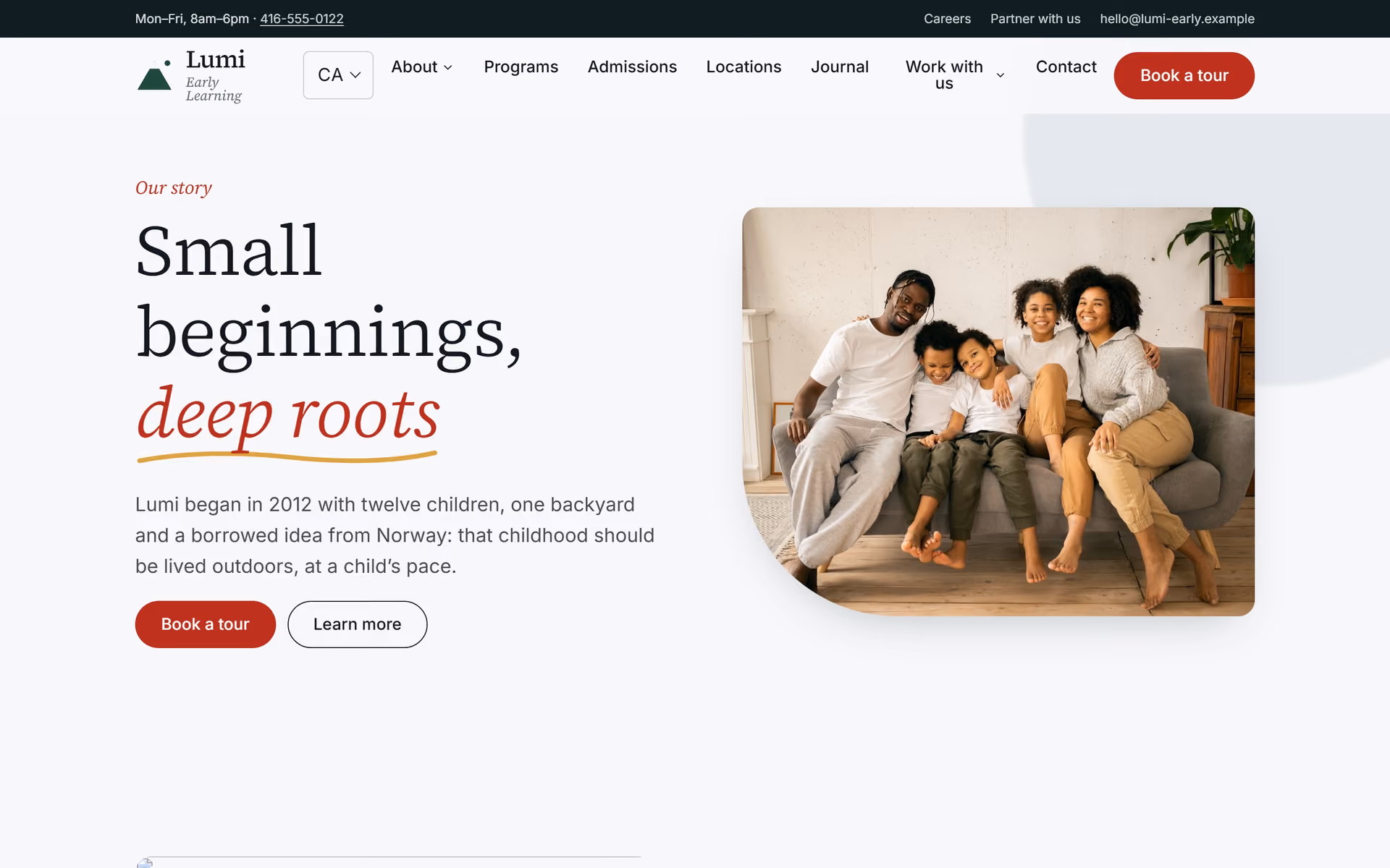 Aurore Early Learning Canada: Designing for Canada