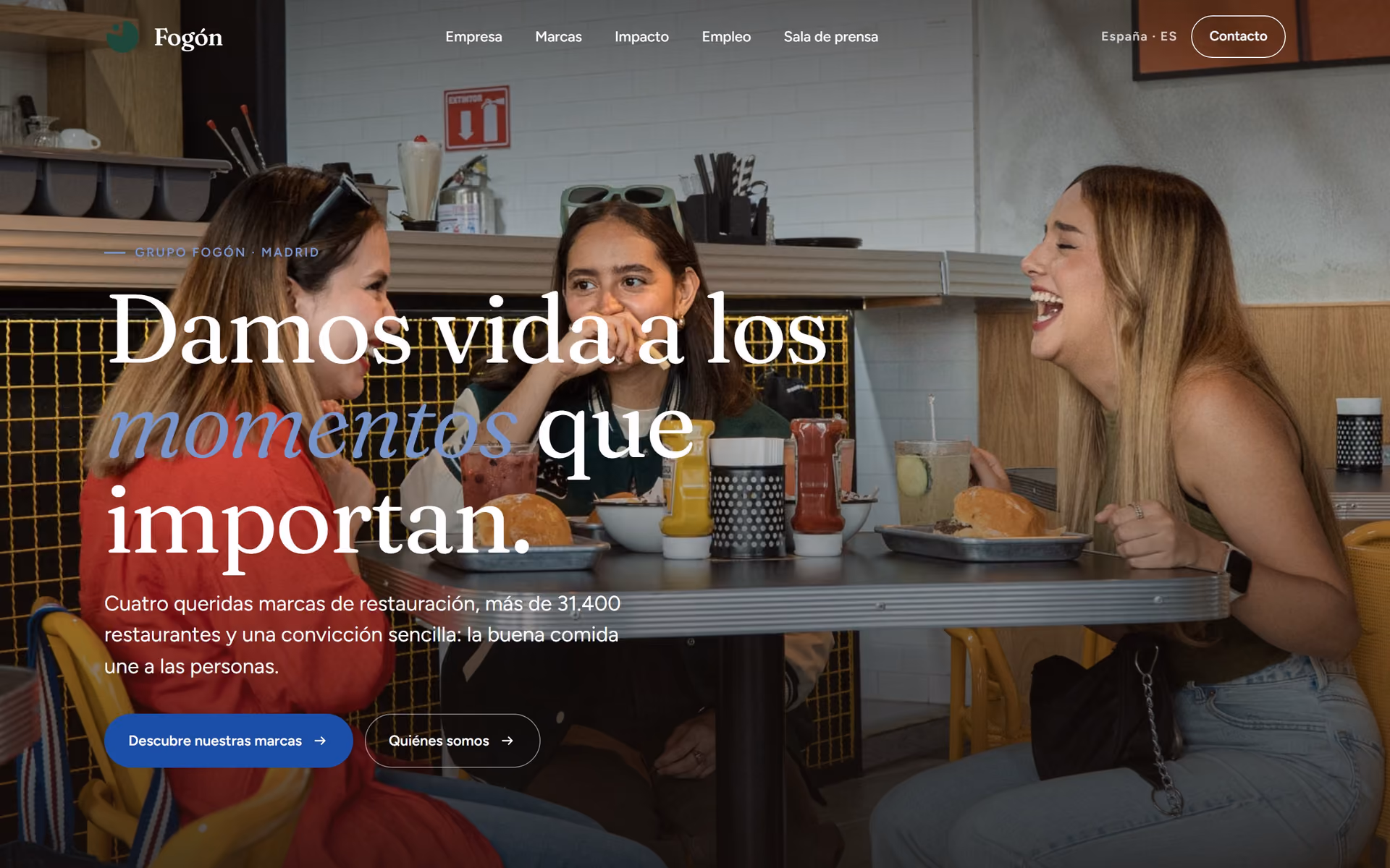 Grupo Fogón España: Portada y recorridos clave