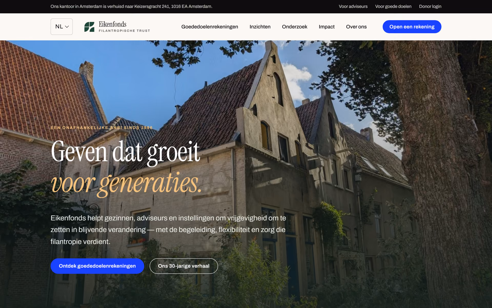 Eikenfonds Nederland: Homepage en belangrijkste routes