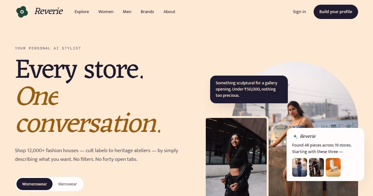 Sapna India: AI fashion e-commerce website design for how India shops