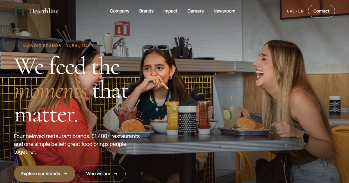 Mawqid UAE: a multi-brand restaurant website for Dubai and the Emirates