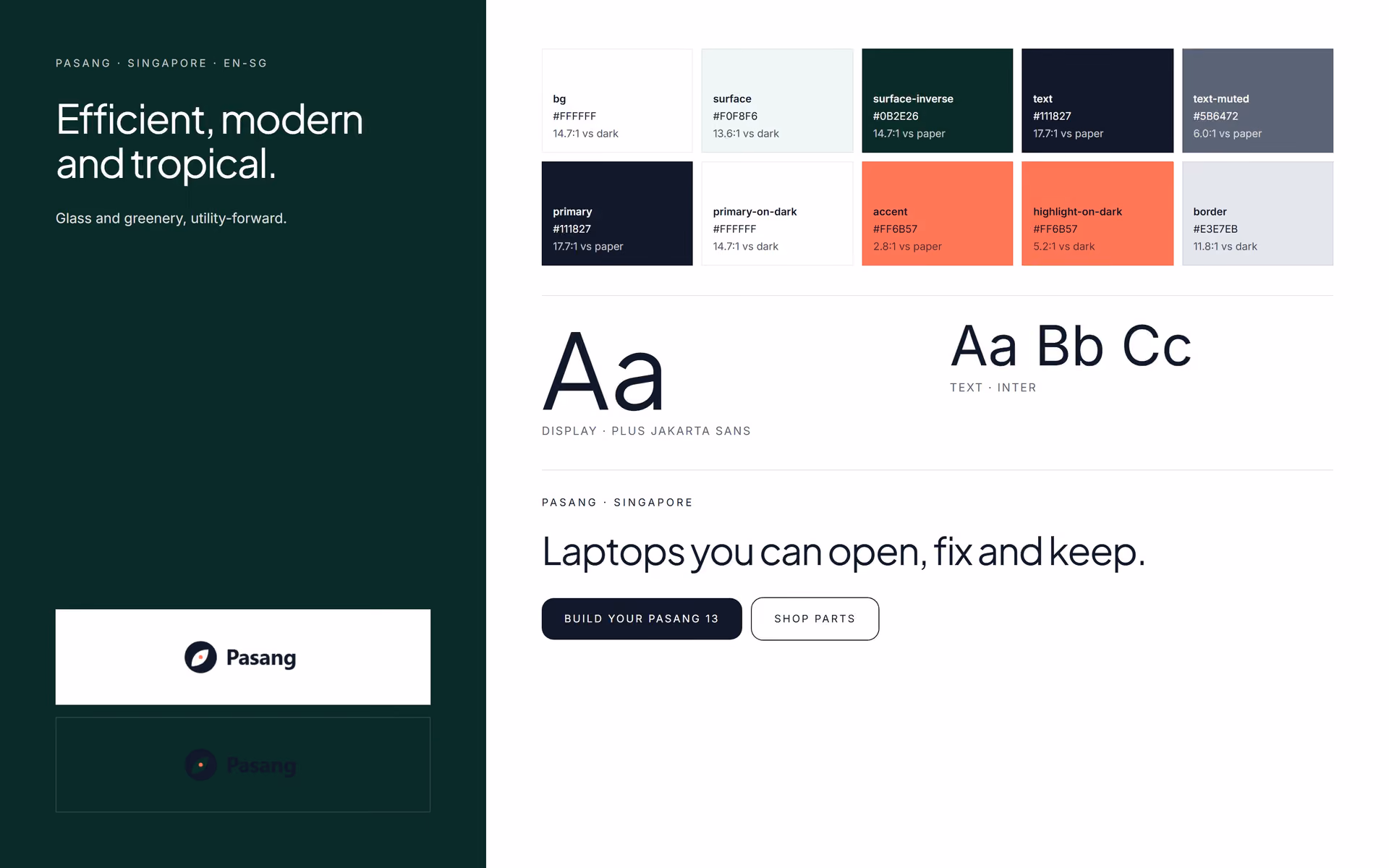 Pasang Singapore: Brand adaptation