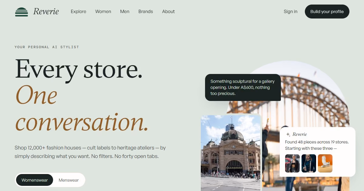 Mirage: AI Fashion E-Commerce Website Design for Australia