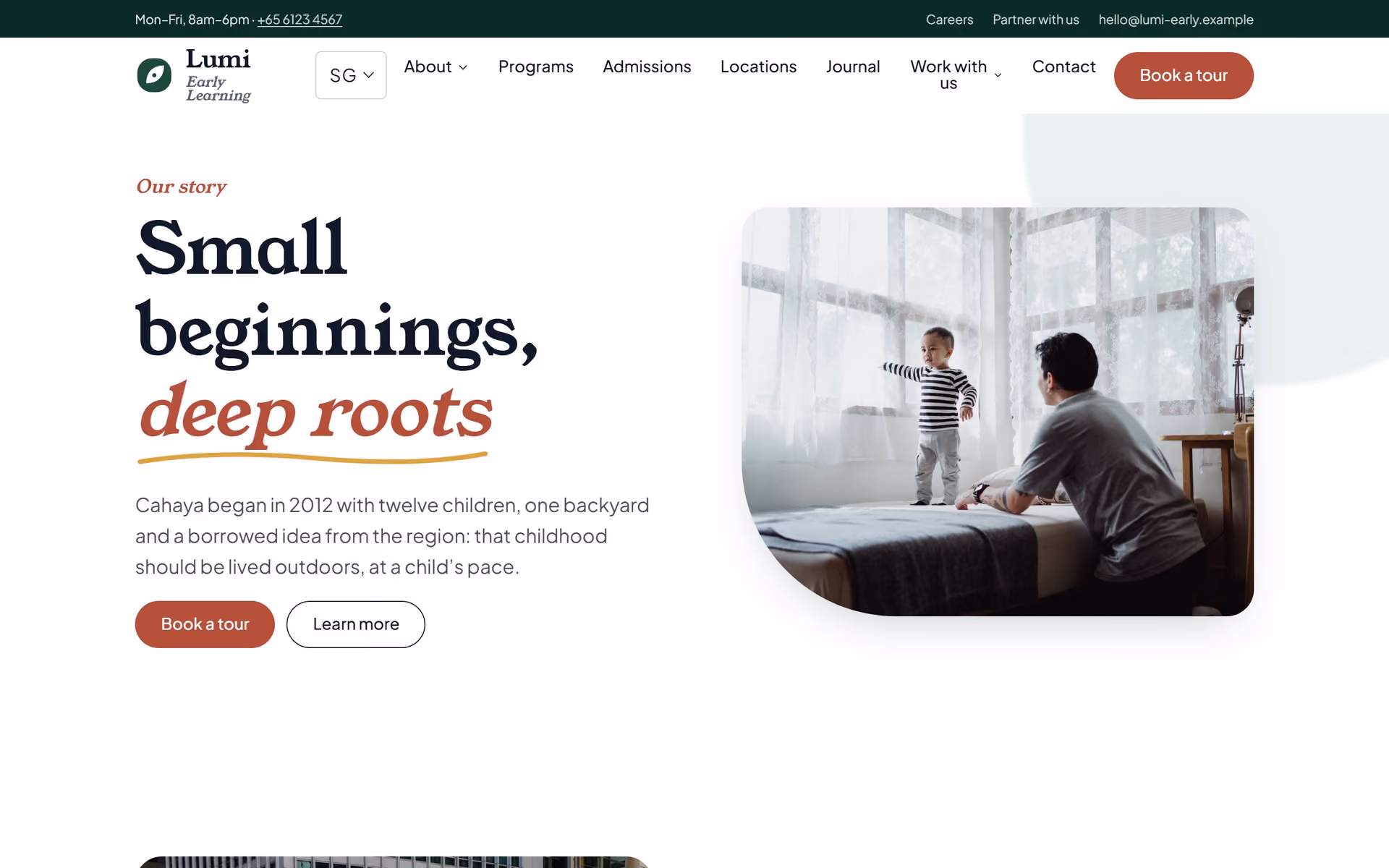 Cahaya Early Learning Singapore: Designing for Singapore