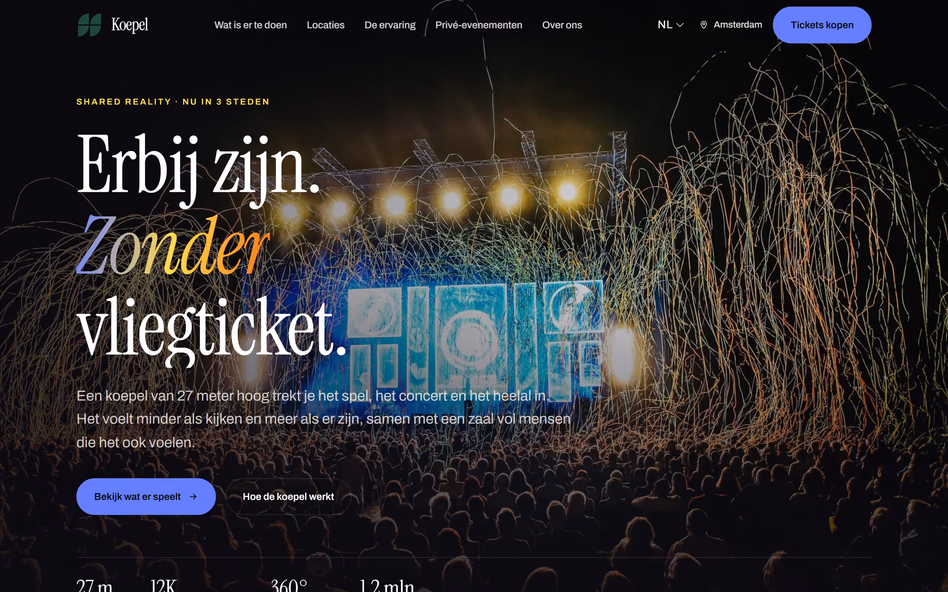 Koepel Nederland: Homepage en belangrijkste routes