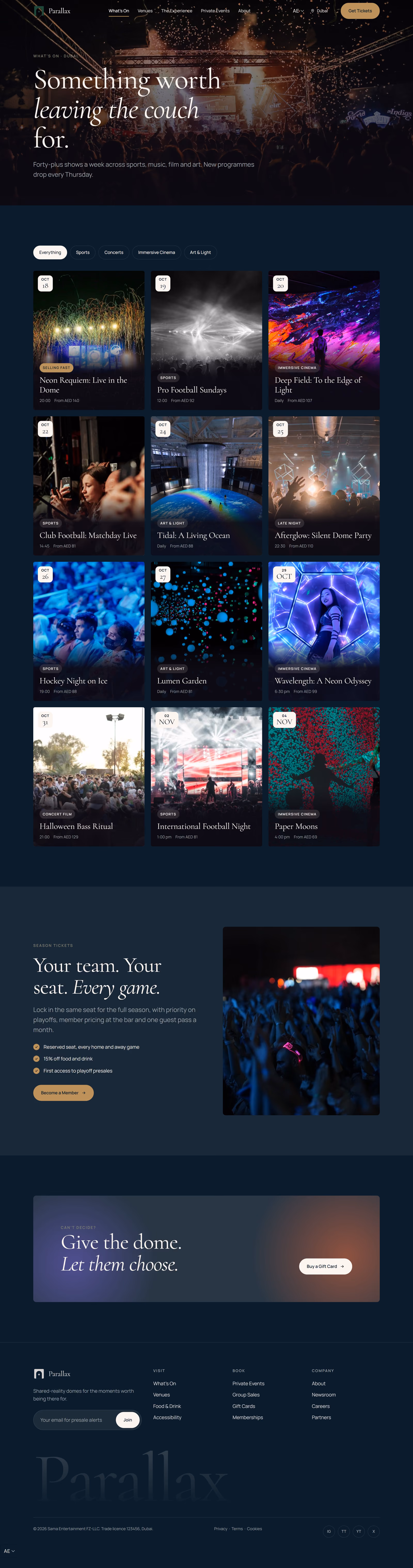 Sama UAE: Homepage and key journeys