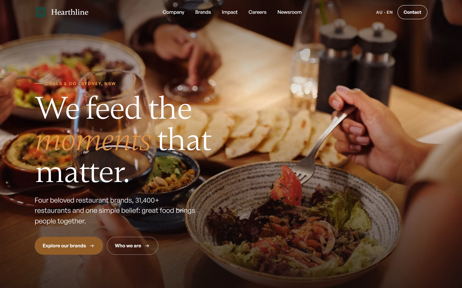 Coals & Co Australia: Homepage and key journeys