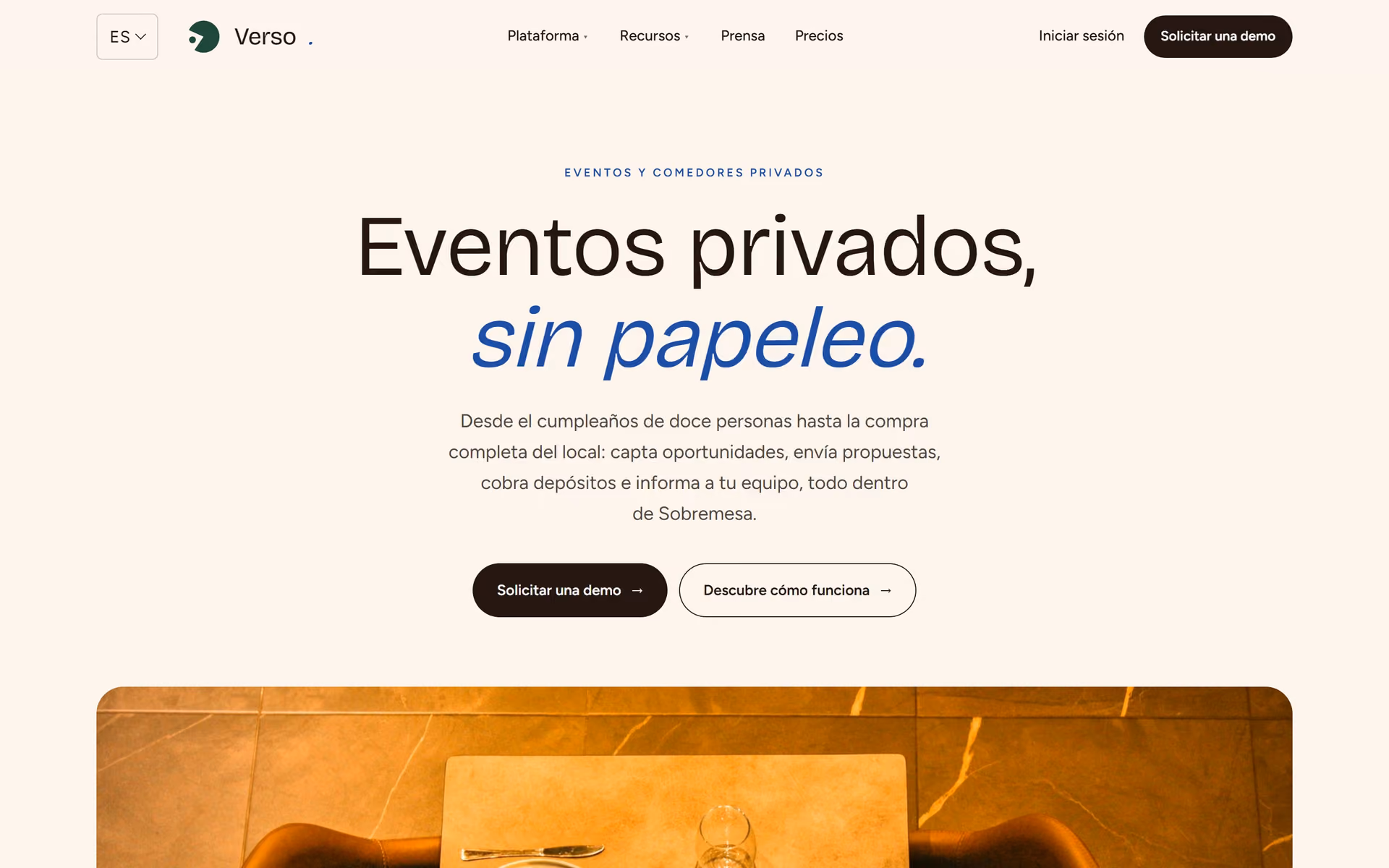 Sobremesa España: Pensado para España