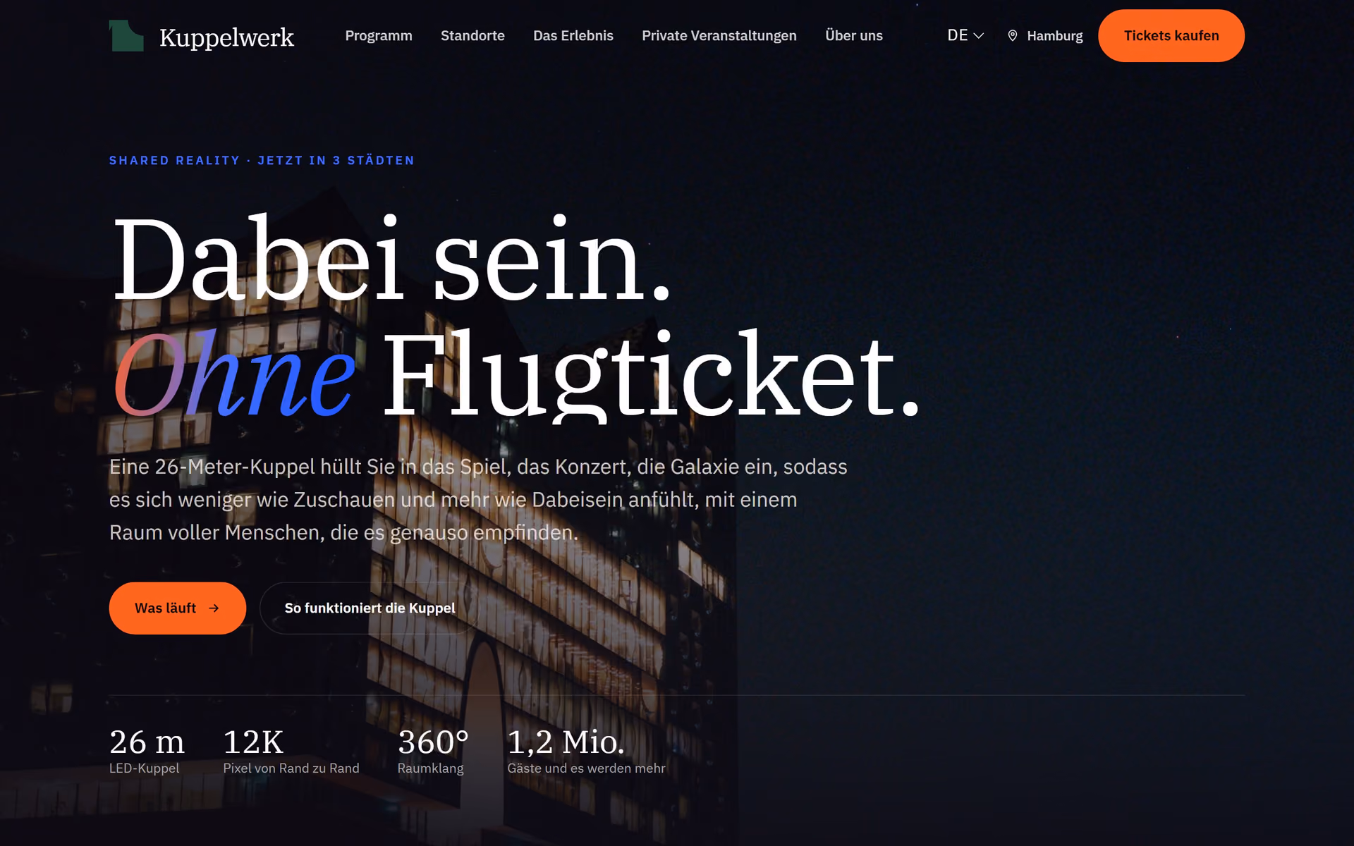 Kuppelwerk Deutschland: Startseite und zentrale Seiten