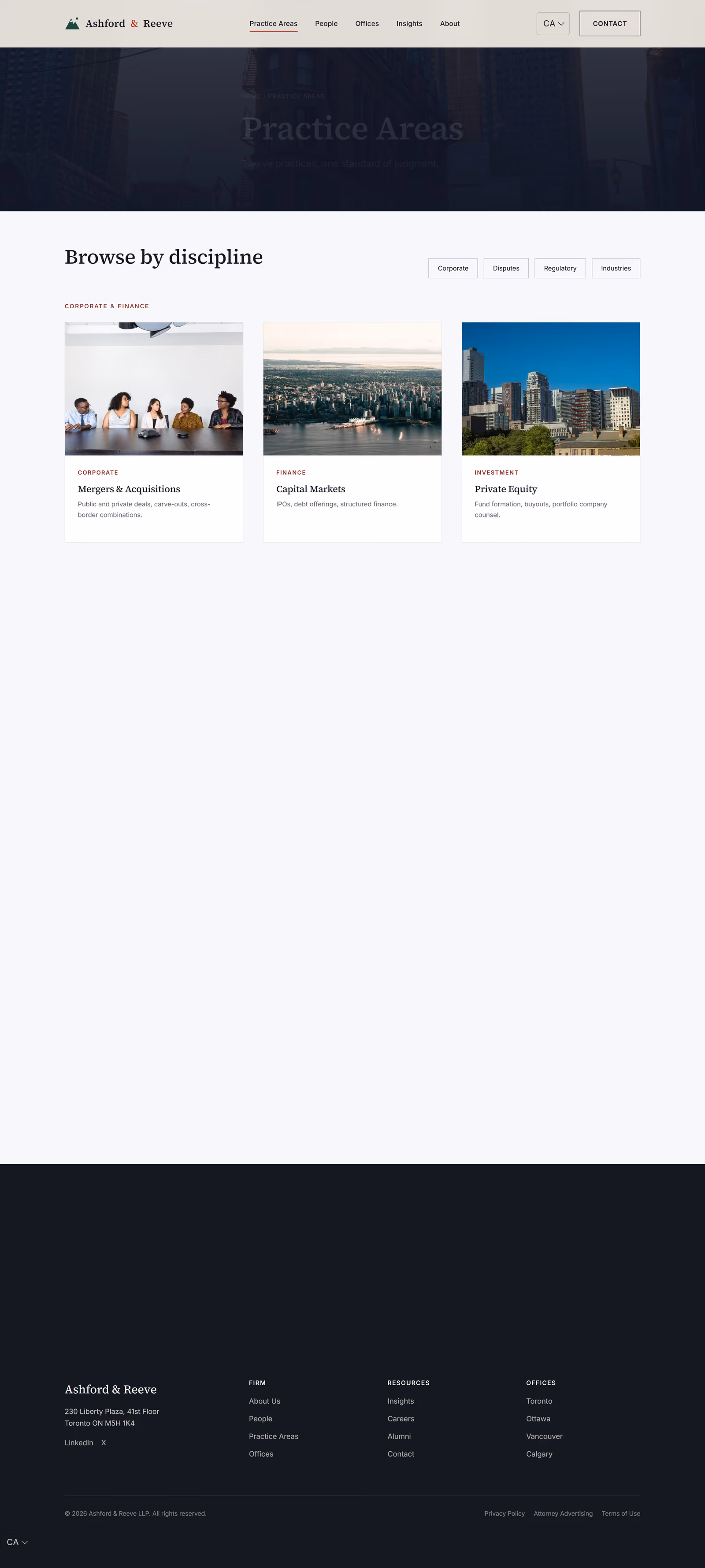 Lachance & Moore Canada: Homepage and key journeys