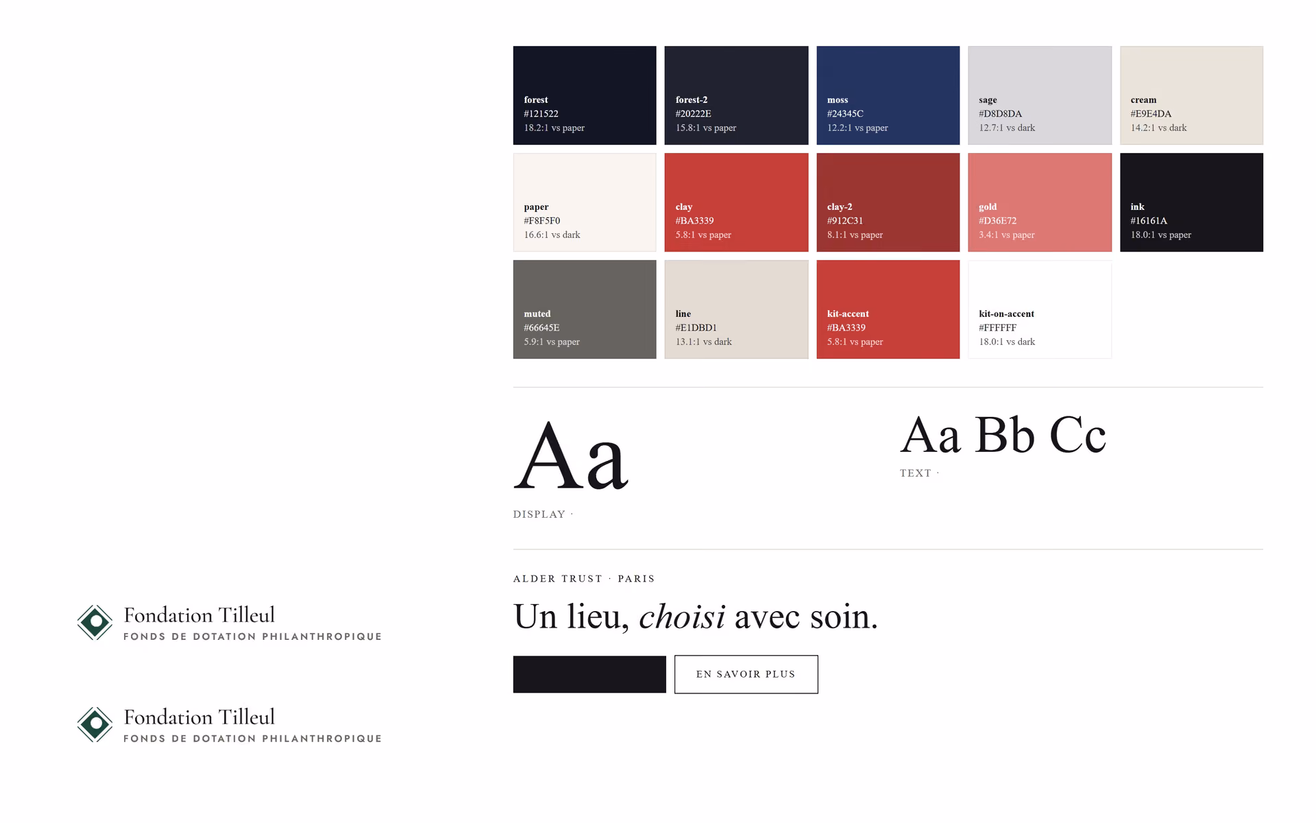 Fondation Tilleul France: Adaptation de marque