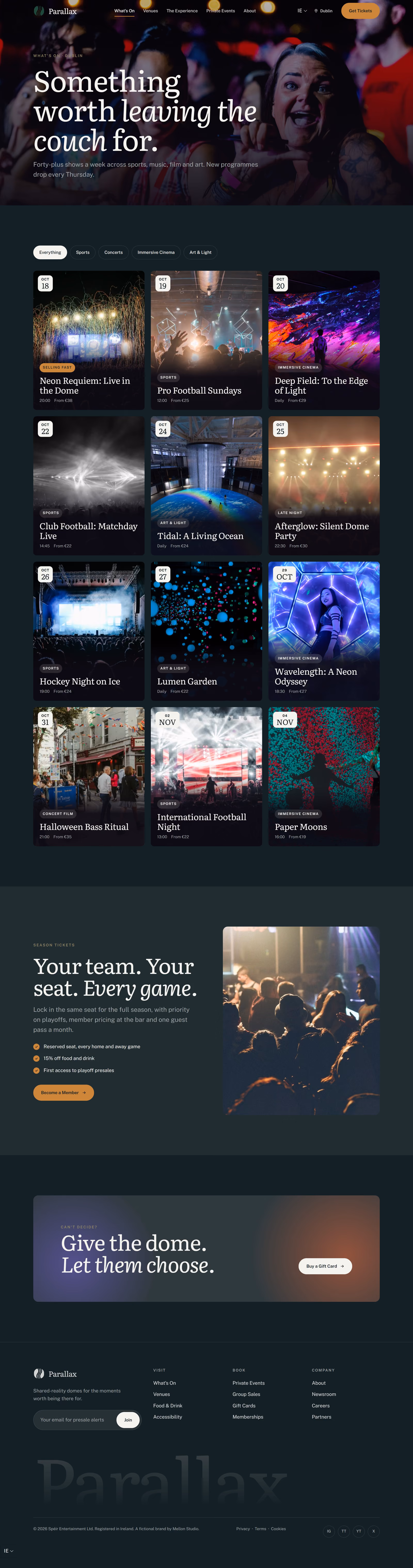 Spéir Ireland: Homepage and key journeys