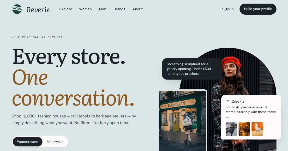 Aisling Ireland: AI fashion e-commerce website design for an Irish-led stylist