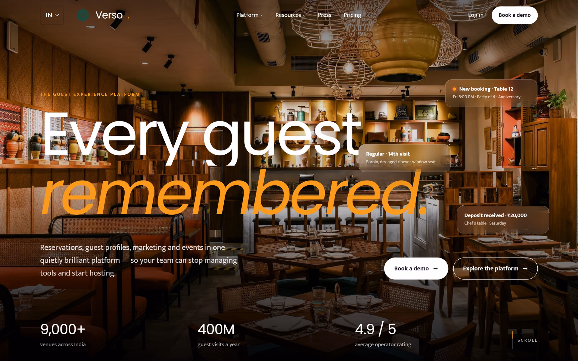 Atithi India: Homepage and key journeys