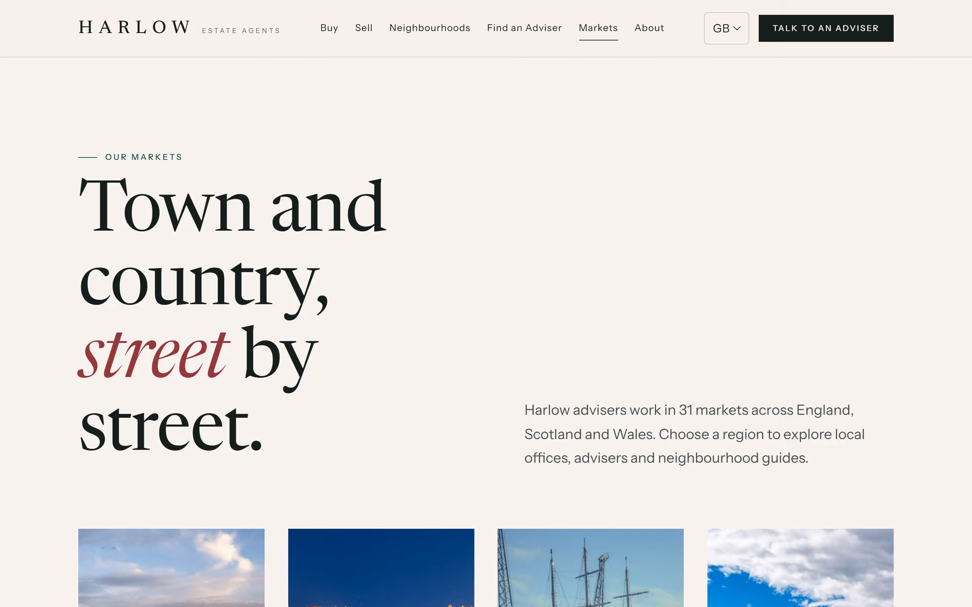 Harlow UK: Advisers and markets