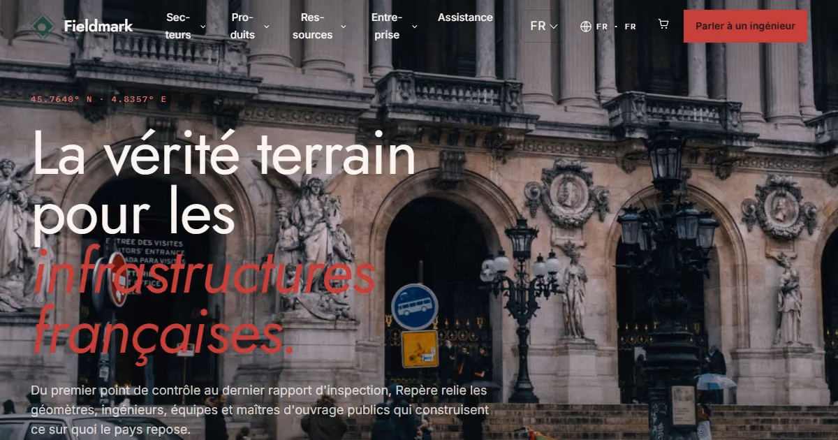 Repère France - webdesign civic tech pour un acteur des infrastructures