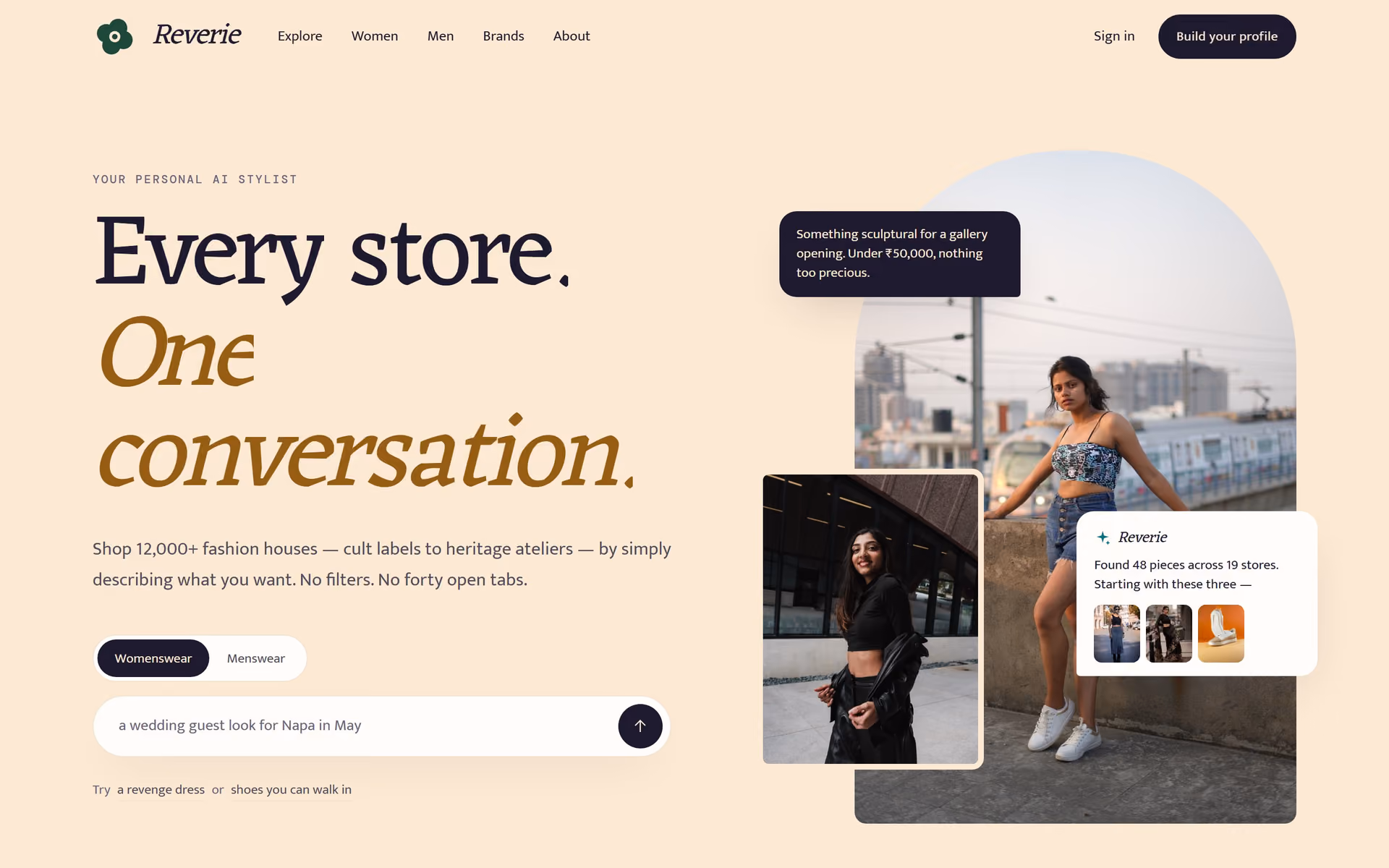Sapna India: Homepage and key journeys