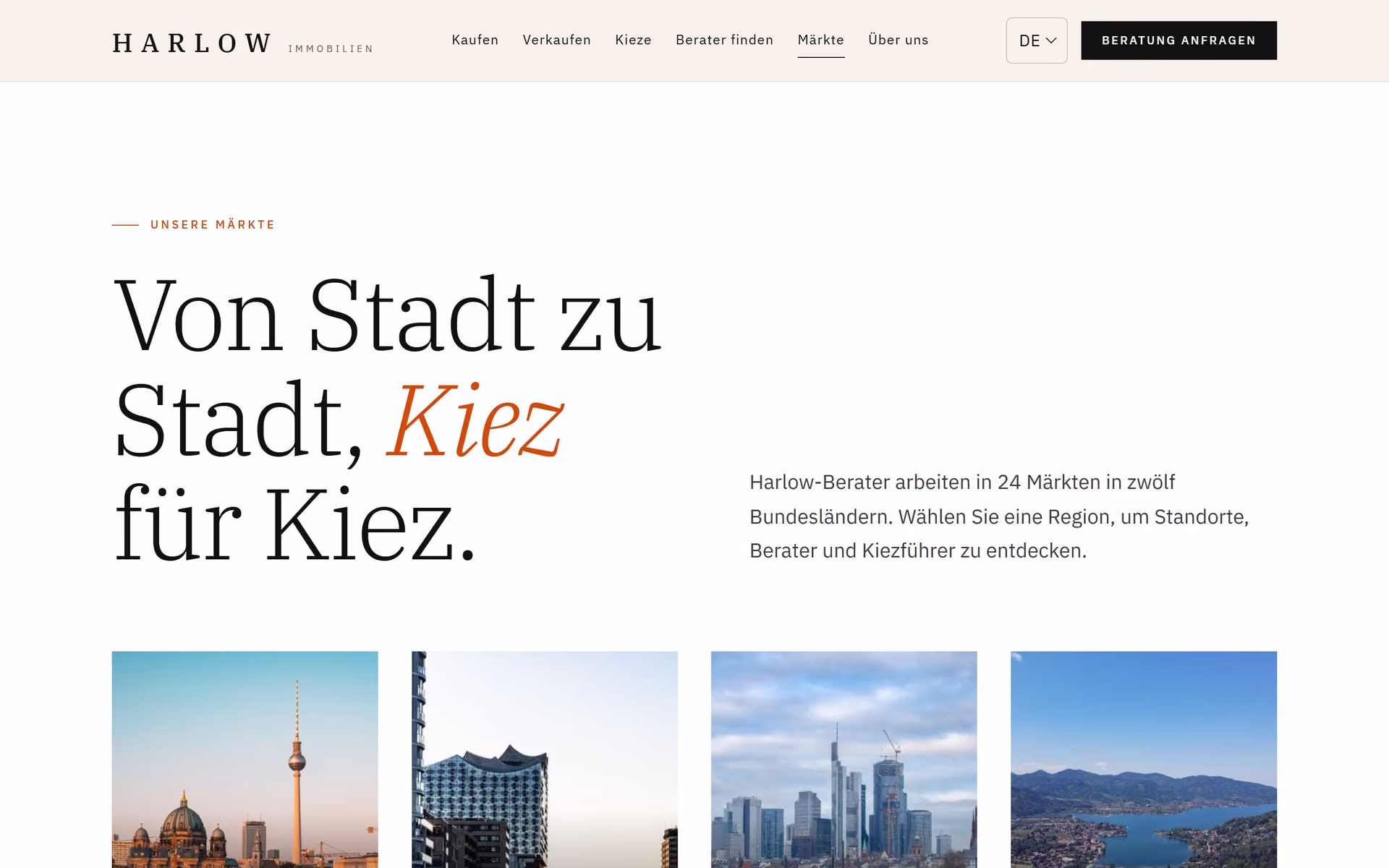 Harlow Deutschland: Berater und Märkte