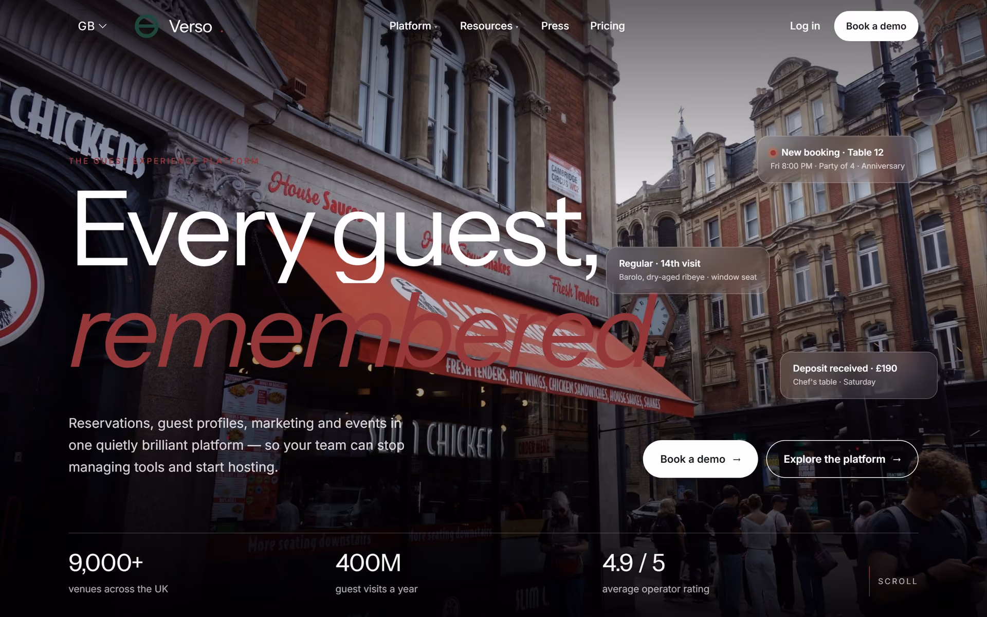 Covers UK: Homepage and key journeys
