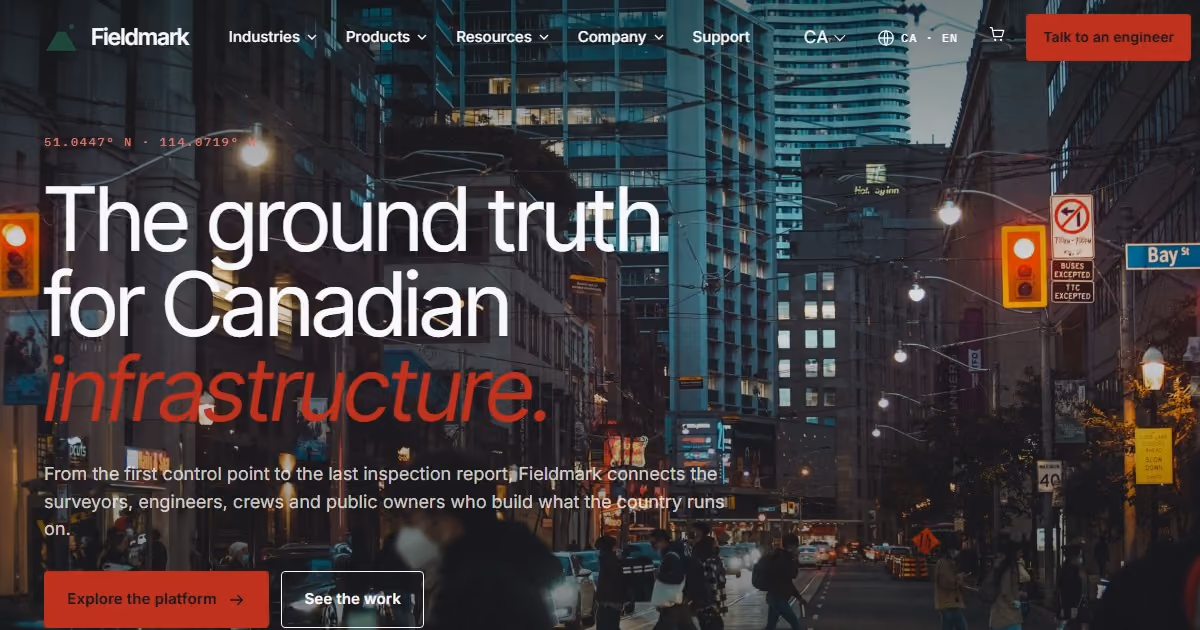 Northgrid Canada: civil tech website and design system for infrastructure software
