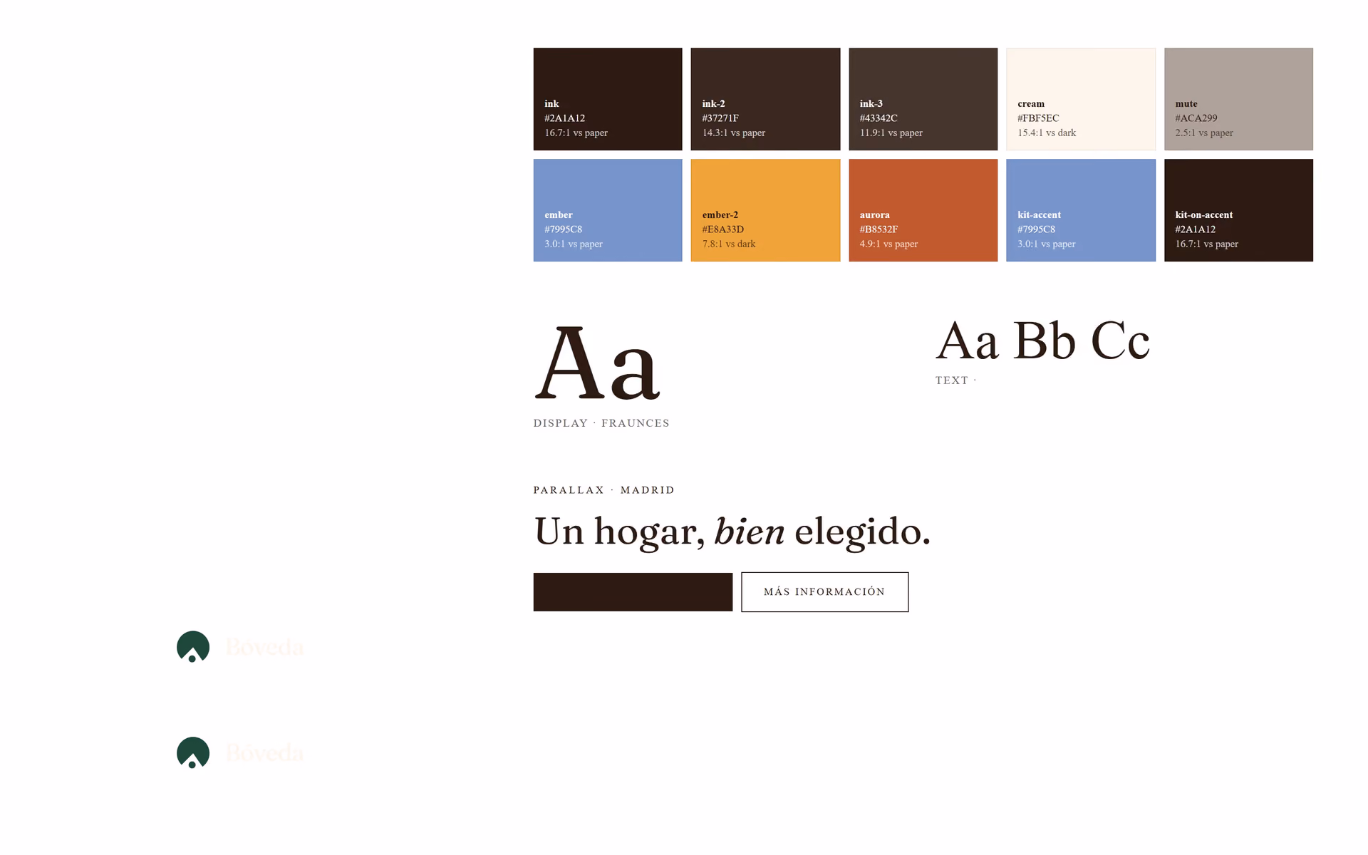Bóveda España: Adaptación de marca