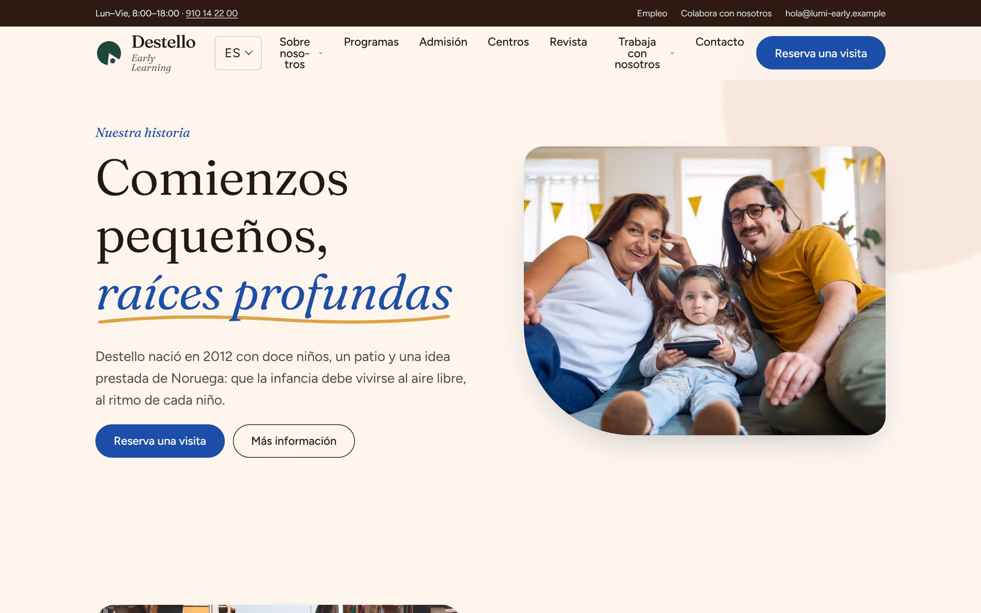 Destello Escuela Infantil España: Pensado para España