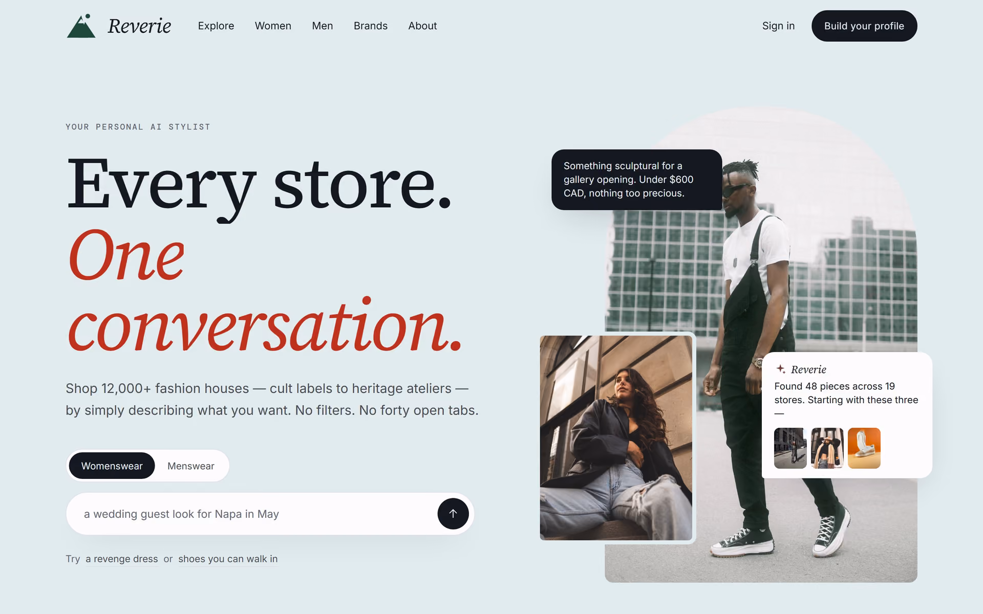 Songe Canada: Homepage and key journeys