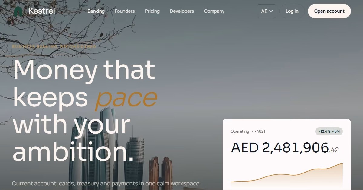 Saqr UAE — fintech website and design system for startups
