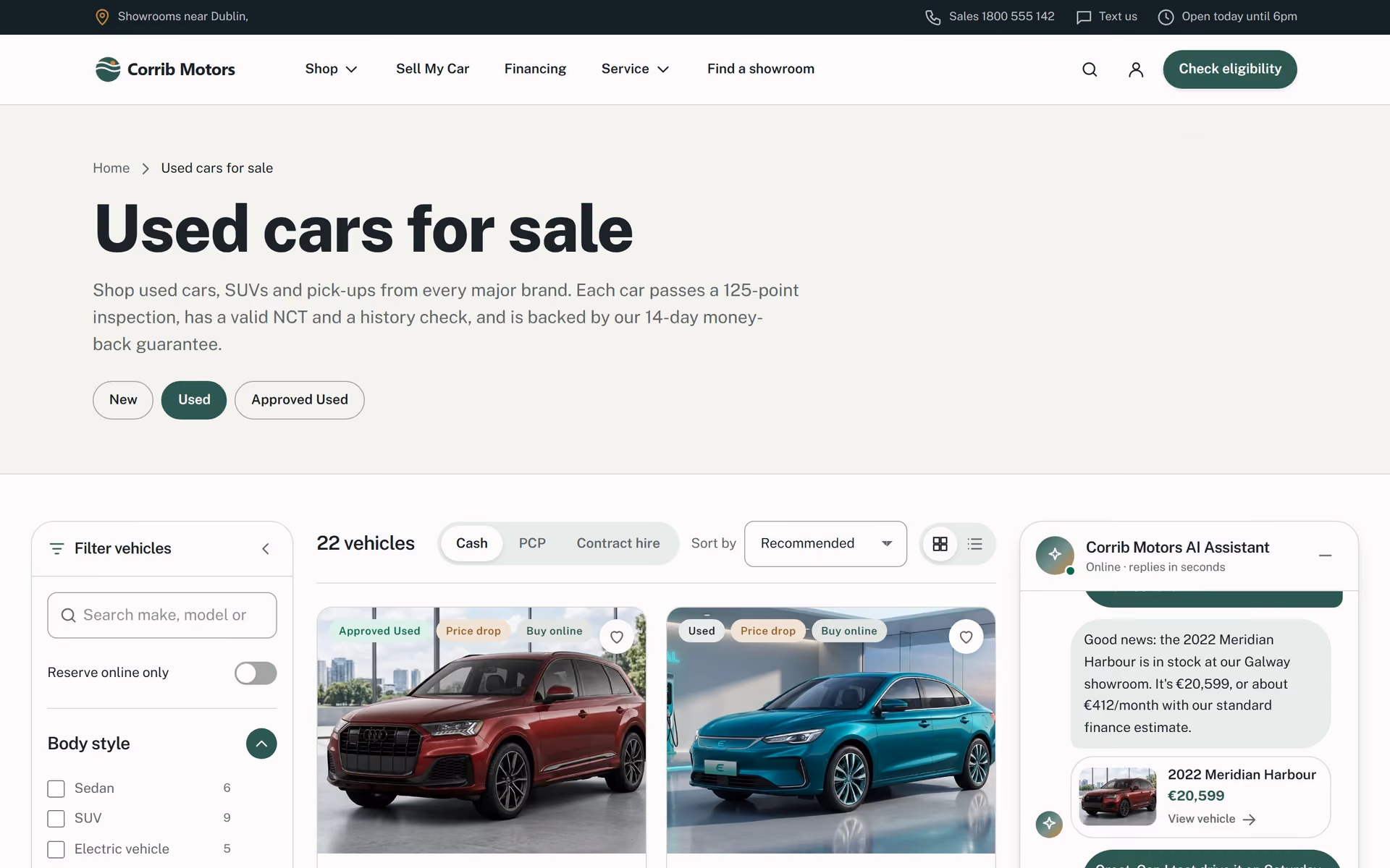 Corrib Motors Ireland: Designing for Ireland