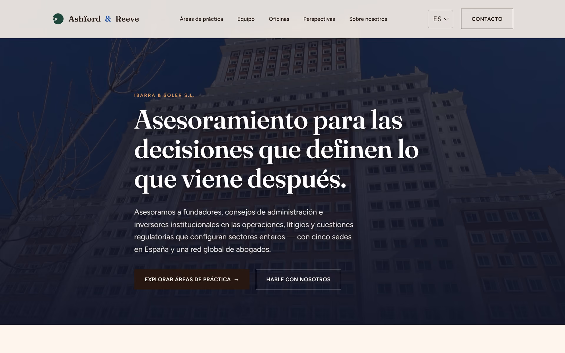 Ibarra & Soler España: Portada y recorridos clave