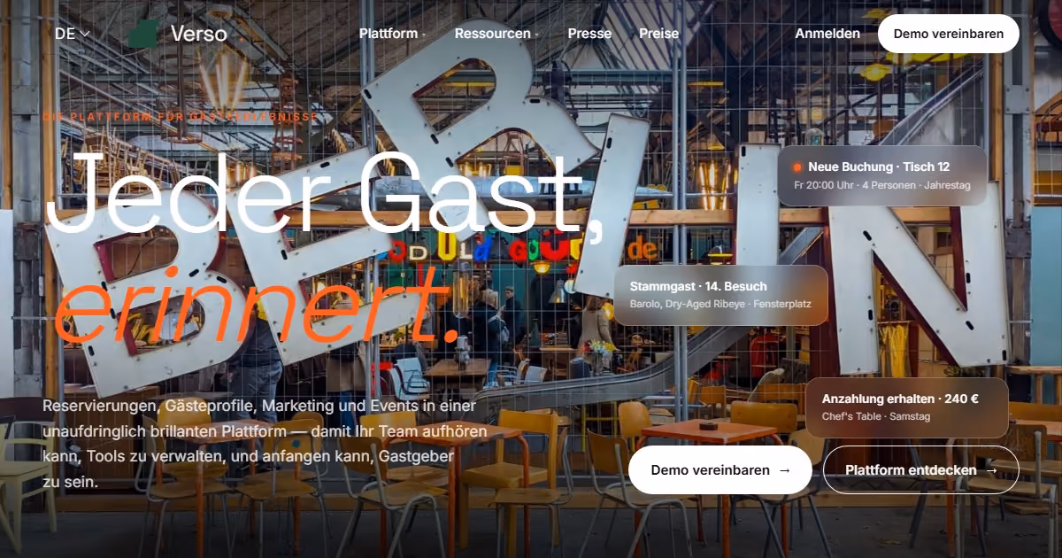 Gastgeber Deutschland — Webdesign für eine Hospitality-Plattform aus Berlin