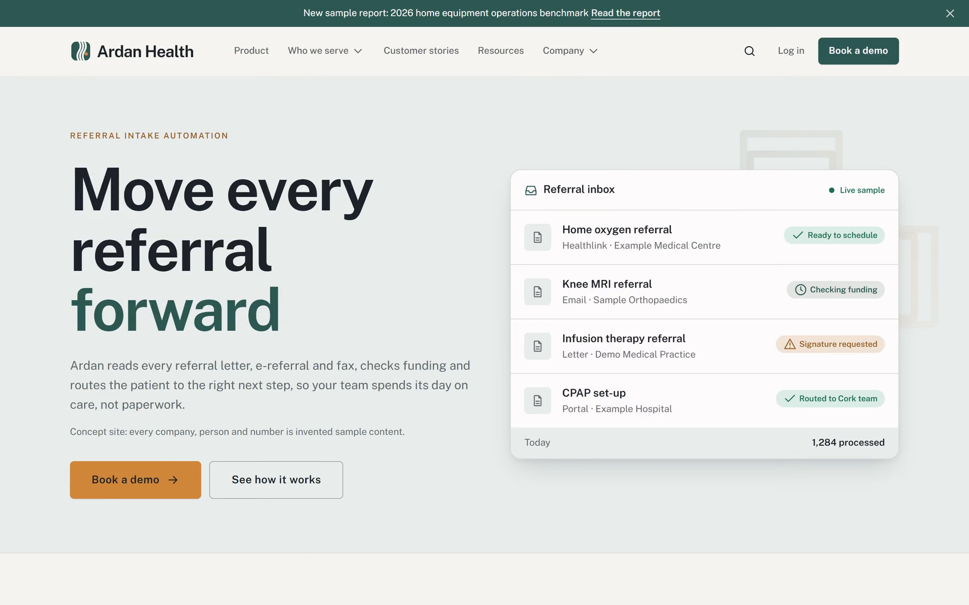 Ardan Health Ireland: Homepage, product and solutions