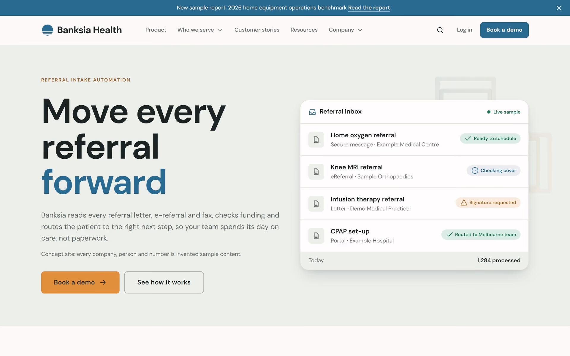 Banksia Health Australia: Homepage, product and solutions
