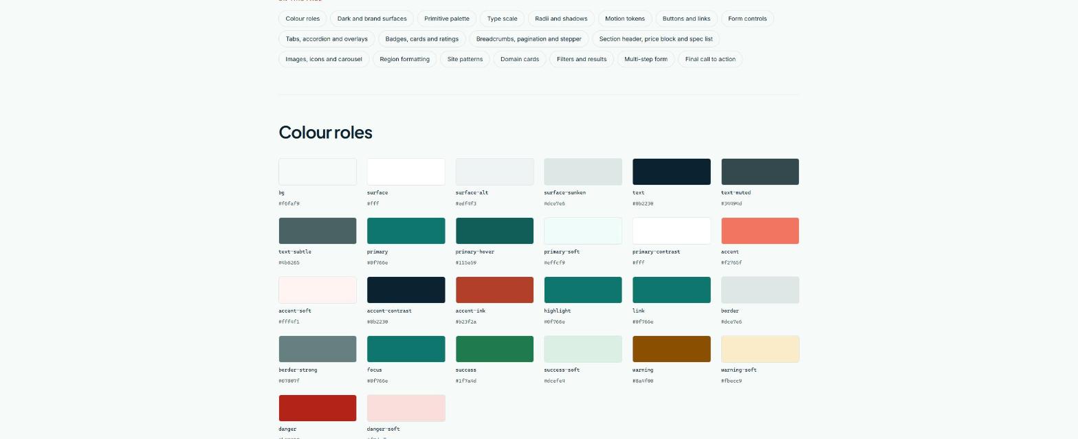 Brand colors, live design-system tokens