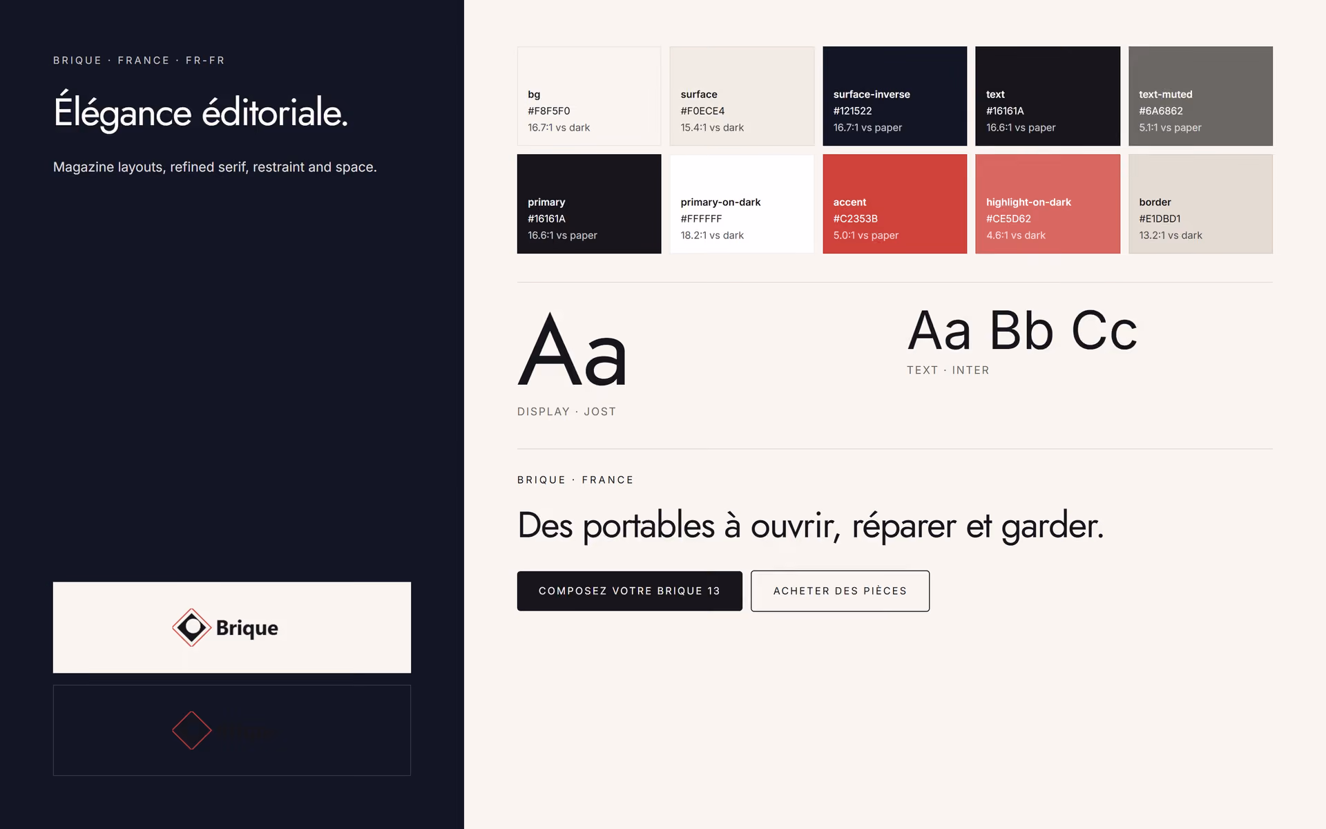 Brique France: Adaptation de marque