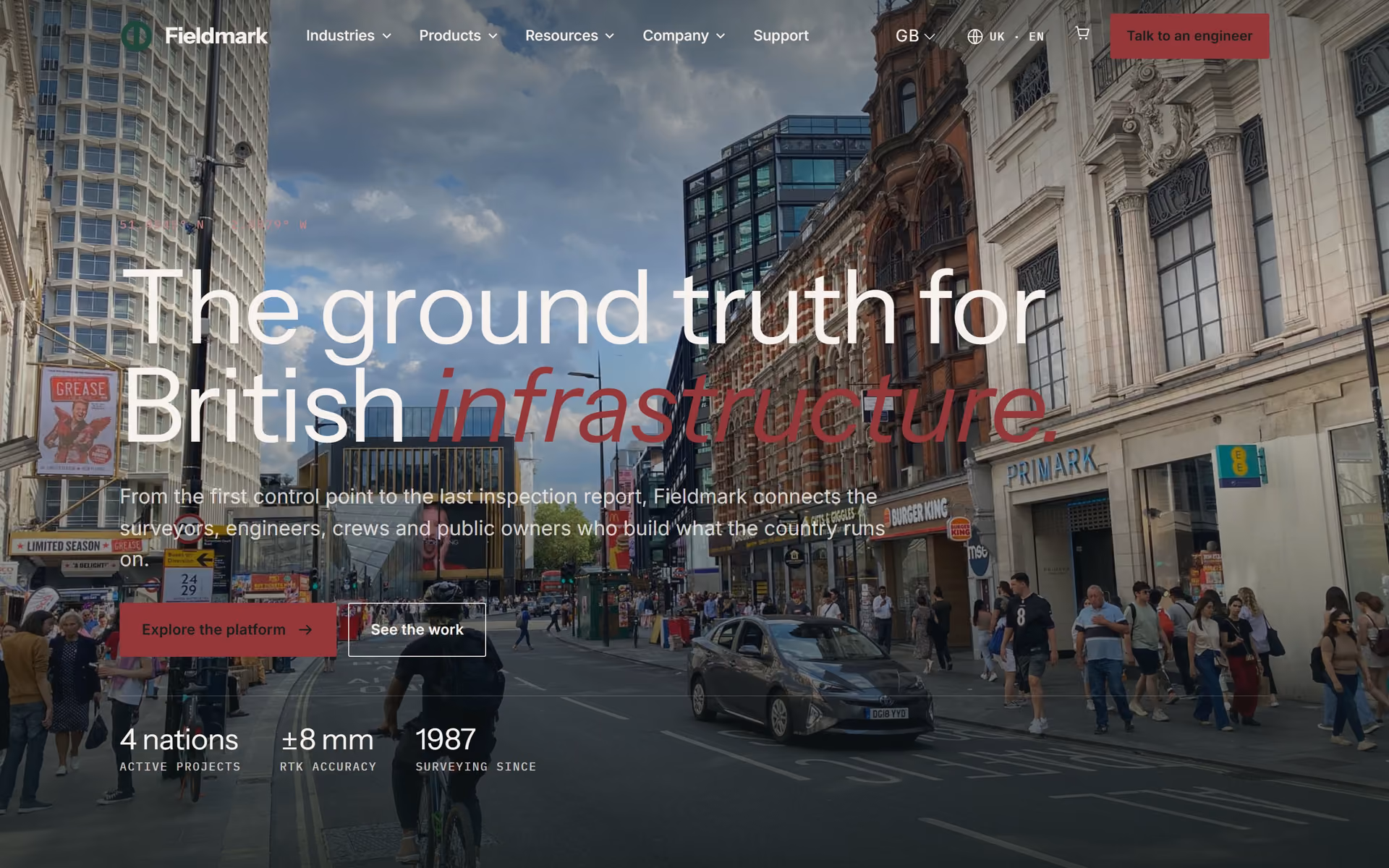 Benchline UK: Homepage and key journeys