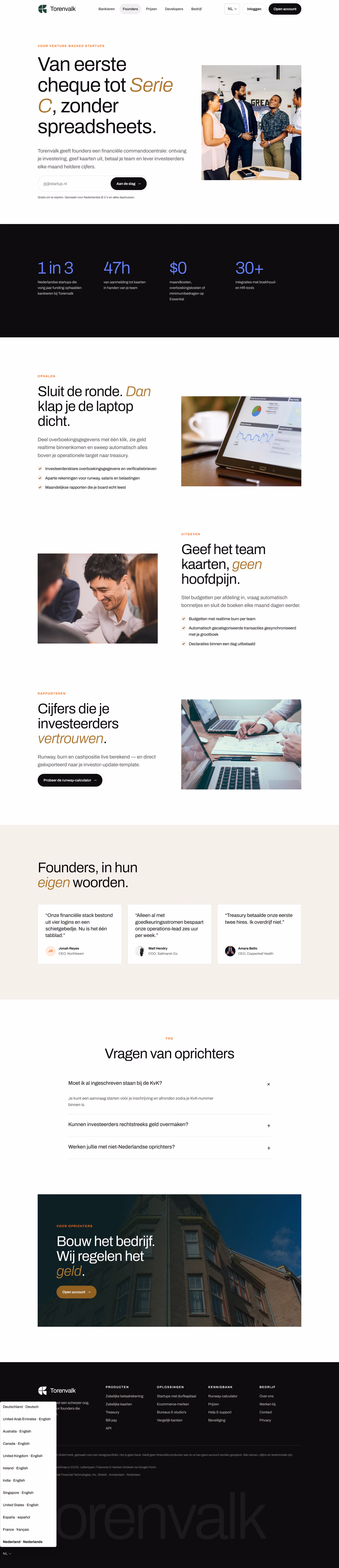 Torenvalk Nederland: Homepage en belangrijkste routes