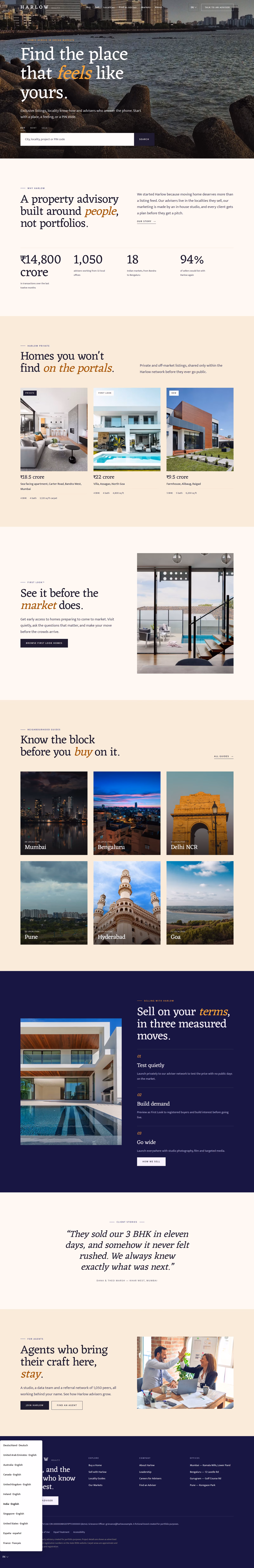 Harlow India: The brief