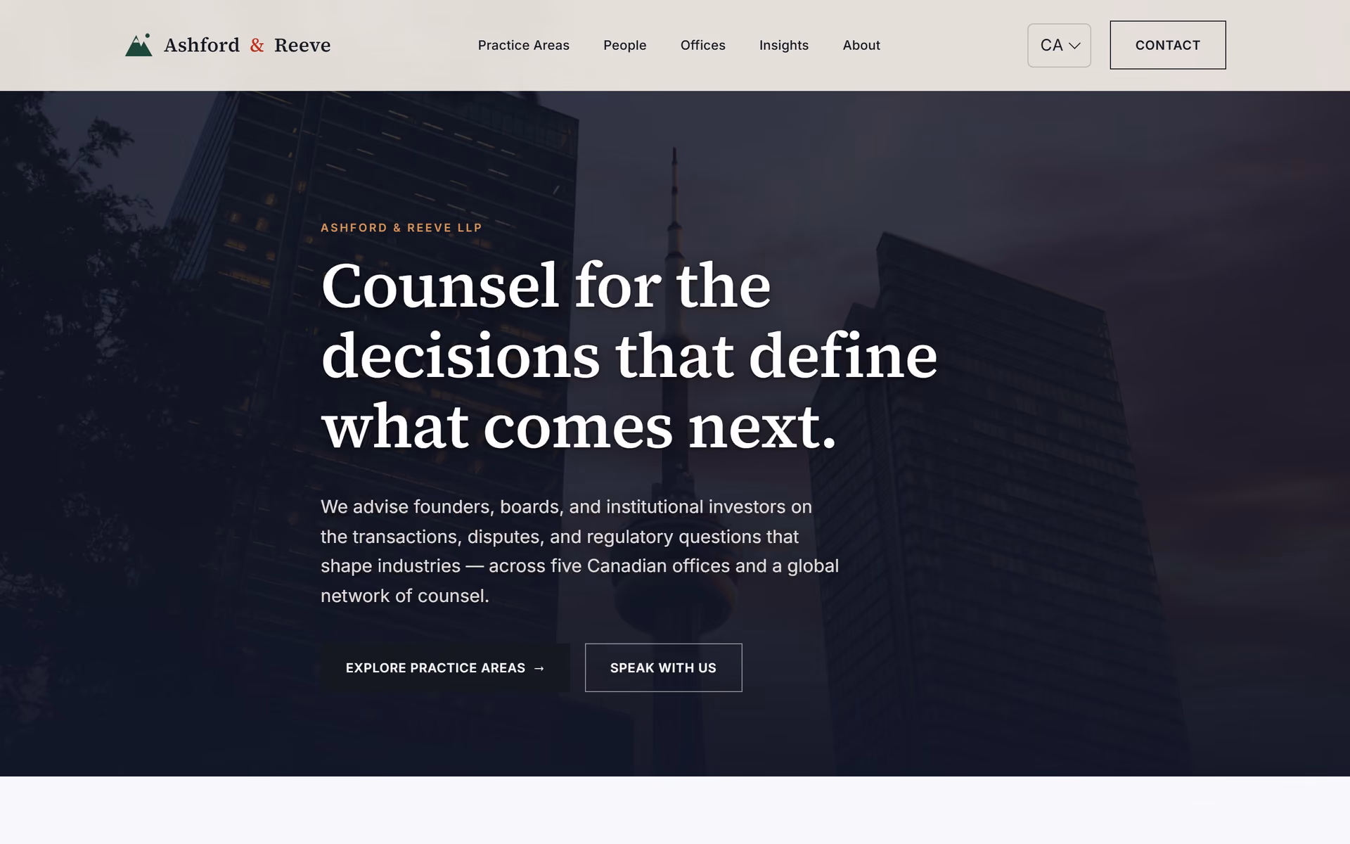 Lachance & Moore Canada: Homepage and key journeys