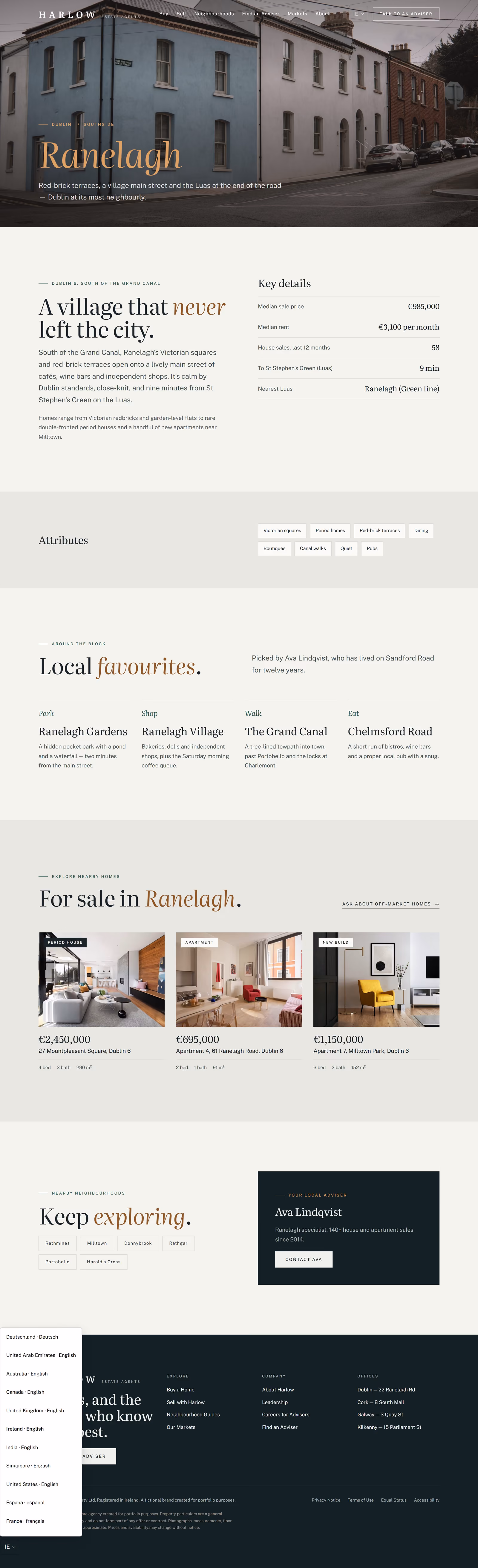 Harlow Ireland: Homepage and neighbourhood guide